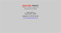 Desktop Screenshot of masterprint.hr