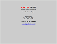 Tablet Screenshot of masterprint.hr